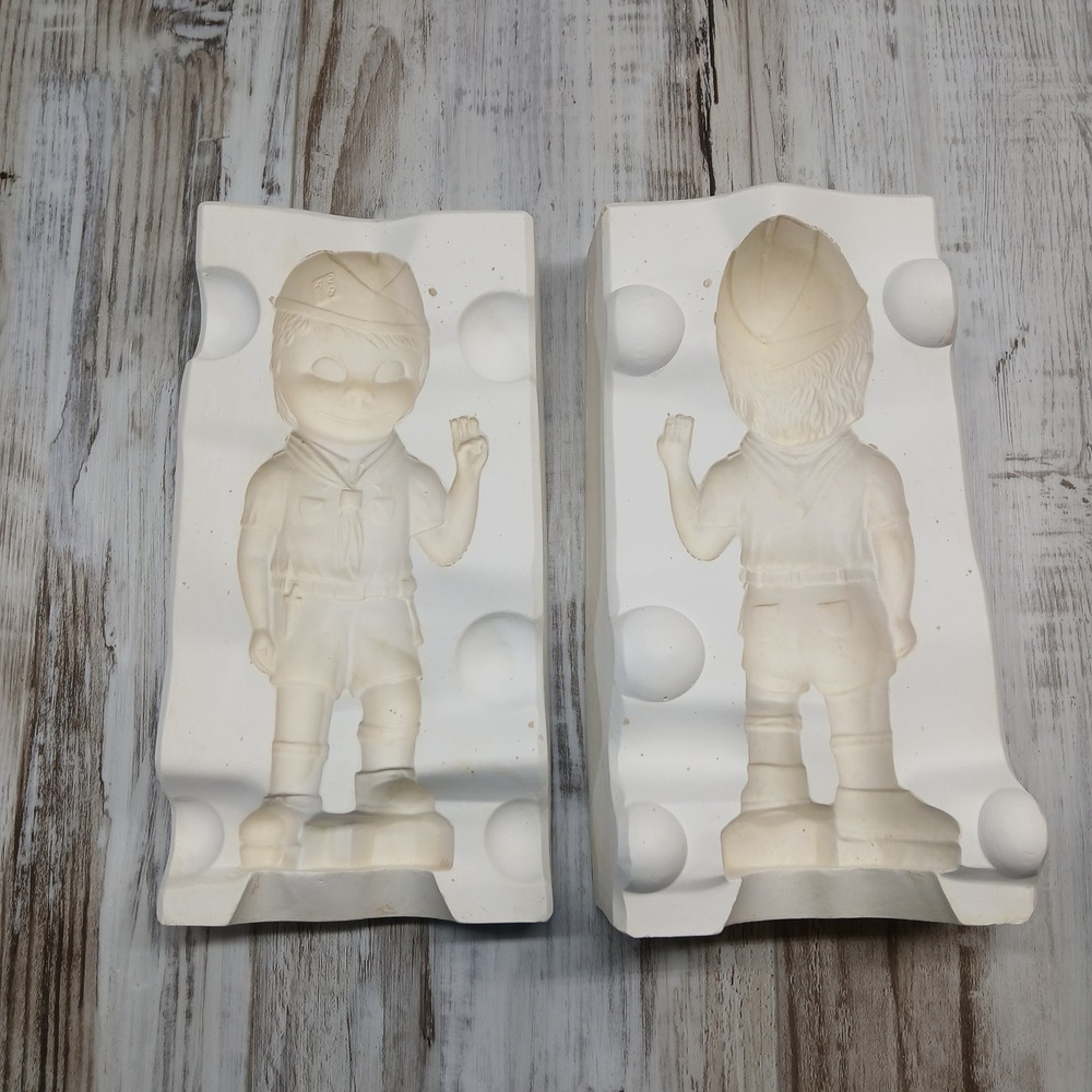 Vintage Kentucky Mold 345 Boy Scout Ceramic Slip Casting‎ Mold 8 In. Fig. RARE